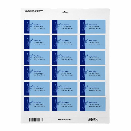 Blauwe Scorpion Etiket (Full Sheet)