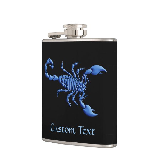 Blauwe Scorpion Heupfles (Links)