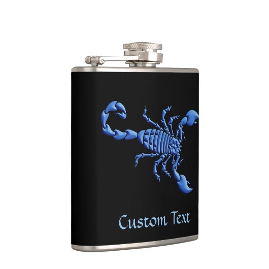 Blauwe Scorpion Heupfles (Rechts)