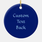 Blauwe Scorpion Keramisch Ornament (Achterkant)