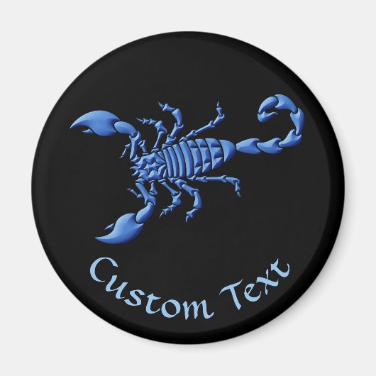 Blauwe Scorpion Magneet (Voorkant)