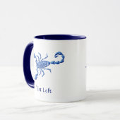 Blauwe Scorpion Mok (Voorkant links)