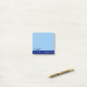 Blauwe Scorpion Post-it® Notes (Op bureau)