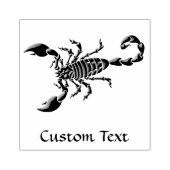 Blauwe Scorpion Rubberstempel (Afrduk)