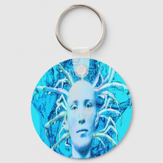 Blauwe Scorpion Sleutelhanger (Voorkant)