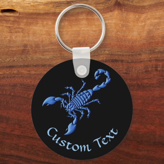 Blauwe Scorpion-Sleutelhanger Sleutelhanger (Voorkant)