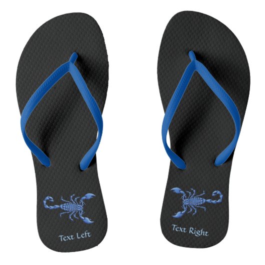 Blauwe Scorpion Teenslippers (Voetbed)