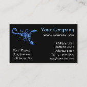 Blauwe Scorpion Visitekaartje (Voorkant)