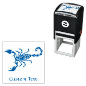 Blauwe Scorpion Zelfinktende Stempel (In situ)