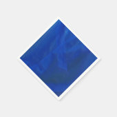 Blauwe servetten met een gegolfd ontwerp (Hoek)