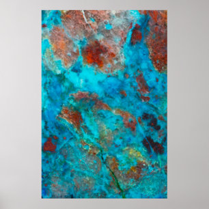 Blauwe Shattuckiet Poster