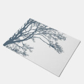 Blauwe Single Tree Boho Deurmat (Schuin)