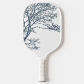 Blauwe Single Tree Boho Pickleball Paddle (Voorkant)