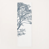 Blauwe Single Tree Boho Yogamat (Voorkant)
