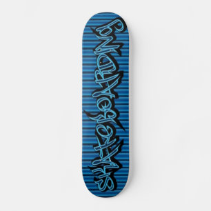 Blauwe skateboarden - Skateboard