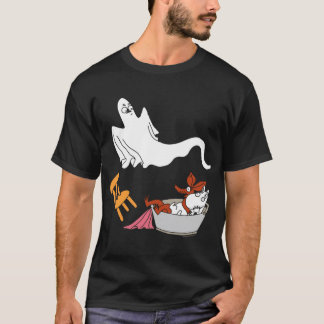Blauwe Skiende Moemintroll Vast in Sneeuw Wintersp T-shirt
