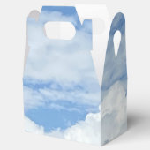 BLAUWE SKY CLOUDS FOTO FAVOR BOX BEDANKDOOSJES (Geopend)
