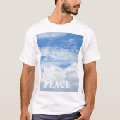 BLAUWE SKY CLOUDS FOTO T SHIRT (Voorkant)