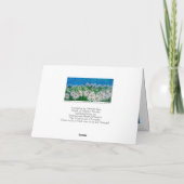BLAUWE SKY EN DAISIES KAART (Achterkant)