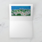 BLAUWE SKY EN DAISIES KAART (Binnen)