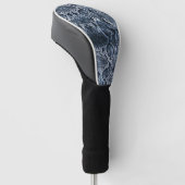 Blauwe slang golfheadcover (Schuin)
