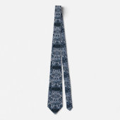 Blauwe slang stropdas (Voorkant)