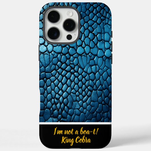Blauwe slangenhuid patroon in zacht licht Case-Mate iPhone case (Achterkant)