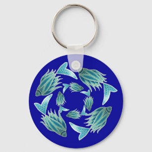 Blauwe Sleutelhanger