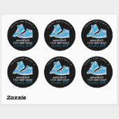 Blauwe Sneaker Bal Sticker (Vel)
