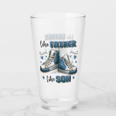 Blauwe Sneakers als vader, als zoon Glas (Achterkant)