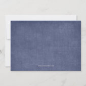 Blauwe sneeuw Collectieve feestdag Uitnodiging (Achterkant)