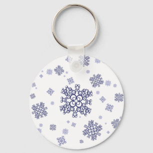 Blauwe Sneeuw Sleutelhanger
