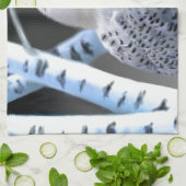 Blauwe sneeuwkoraal theedoek (Gevouwen)