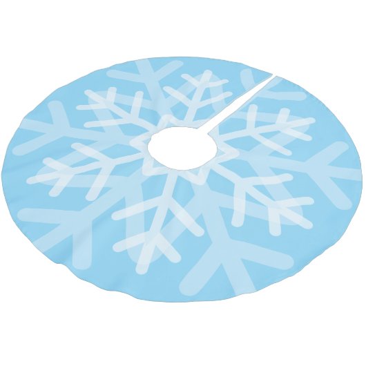 Blauwe sneeuwvlok kerstboom rok (Gekanteld)