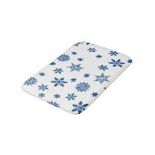 Blauwe sneeuwvlokken badmat (Gekanteld)