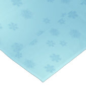 Blauwe sneeuwvlokken tafelkleed (Gekanteld)