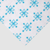 Blauwe sneeuwvlokken tissuepapier (Detail)