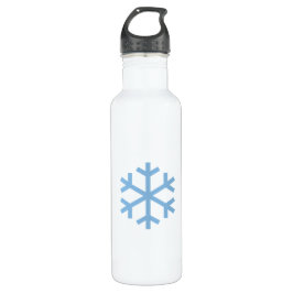 Blauwe Snowflake kerstflesje Waterfles