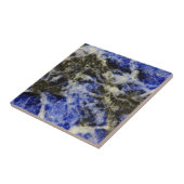Blauwe sodoliet tegeltje (Zijkant)