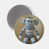 Blauwe sok aap magneet (Voorkant / Achterkant)