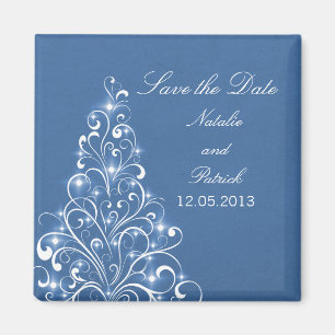 Blauwe Sparkly Holiday Boom sparen de Magnet van d Magneet