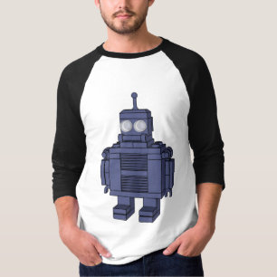 Blauwe Speelgoed robot T-shirt