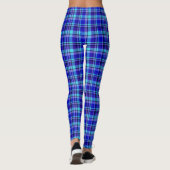 Blauwe speldenvrouwen Leggings (Achterkant)