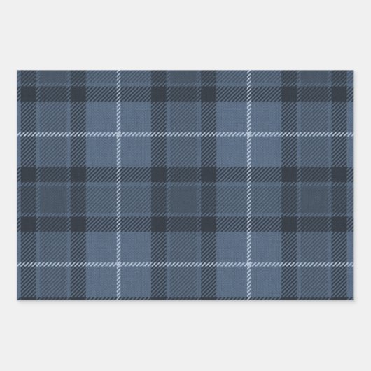 Blauwe speldeset papierbladen voor overvulling inpakpapier vel (Voorkant 2)