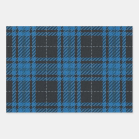 Blauwe speldeset papierbladen voor overvulling inpakpapier vel (Voorkant 3)