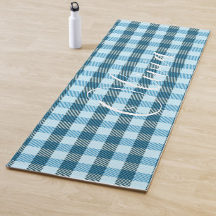 Blauwe spelnaam yogamat