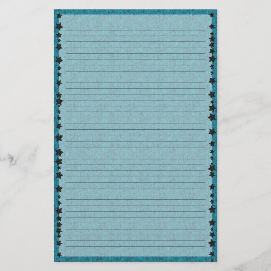 Blauwe spiderweb, geboord briefpapier (Voorkant)