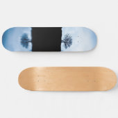 Blauwe spiegel skateboard (Horizontaal)