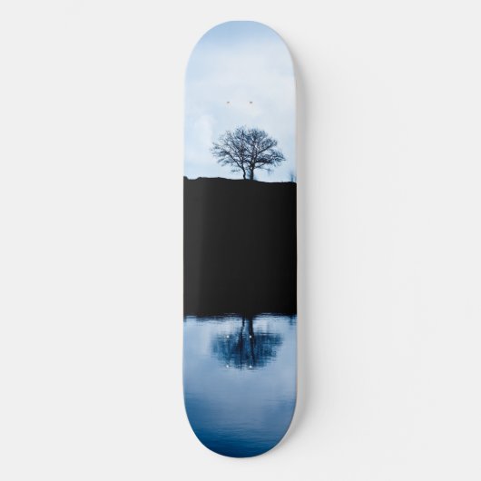 Blauwe spiegel skateboard (Voorkant)