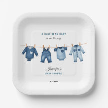 Blauwe spijkerbabyfeest - Denim thema